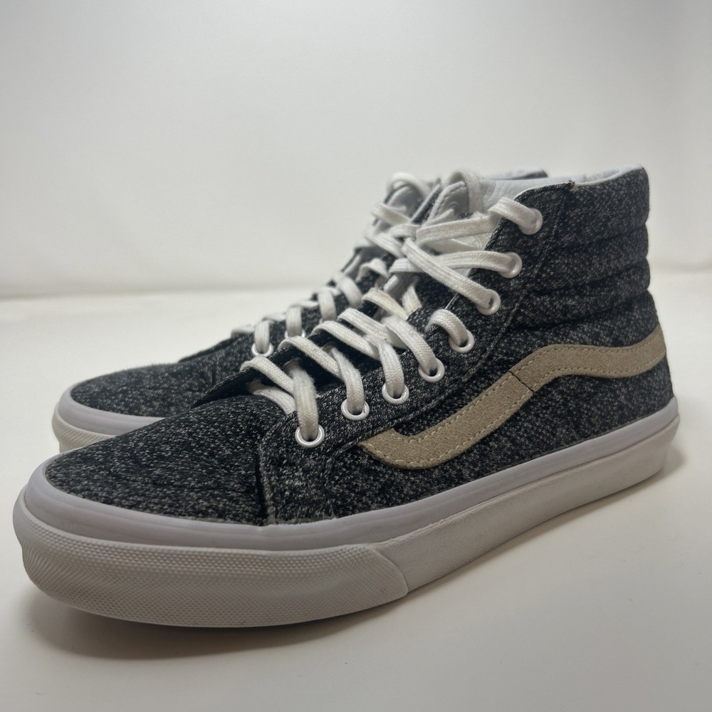 Vans X Madewell SK8-Hi Slim High top Sneakers Men's Sz 4.5 Women's Sz 6 Gray